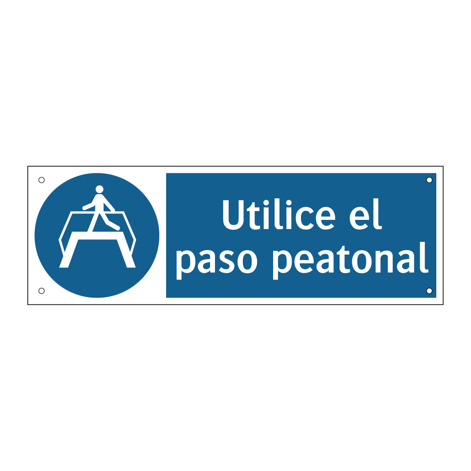 Utilice el paso peatonal