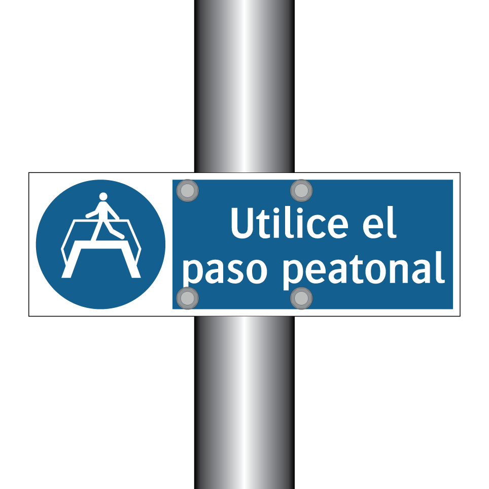 Utilice el paso peatonal