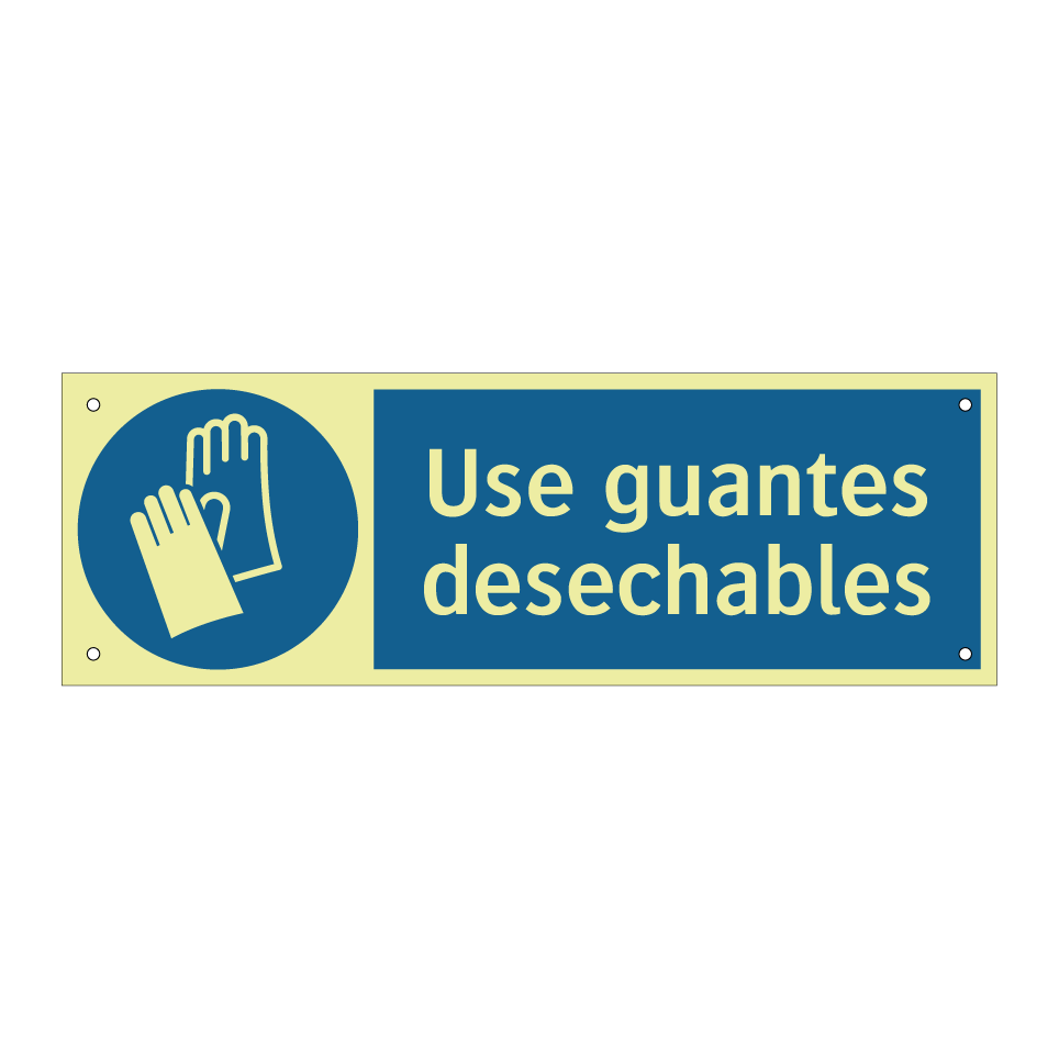 Use guantes desechables