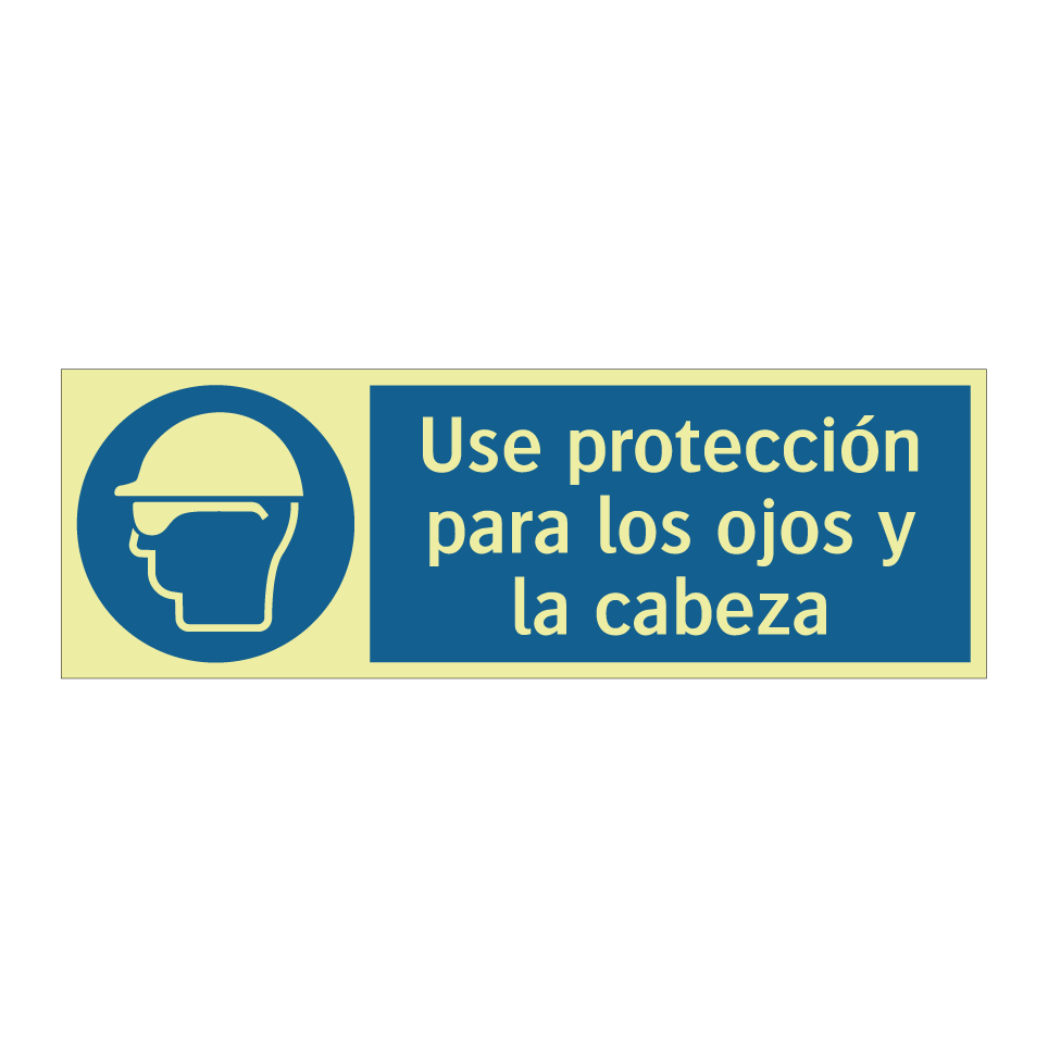 Use protección para los ojos y la cabeza