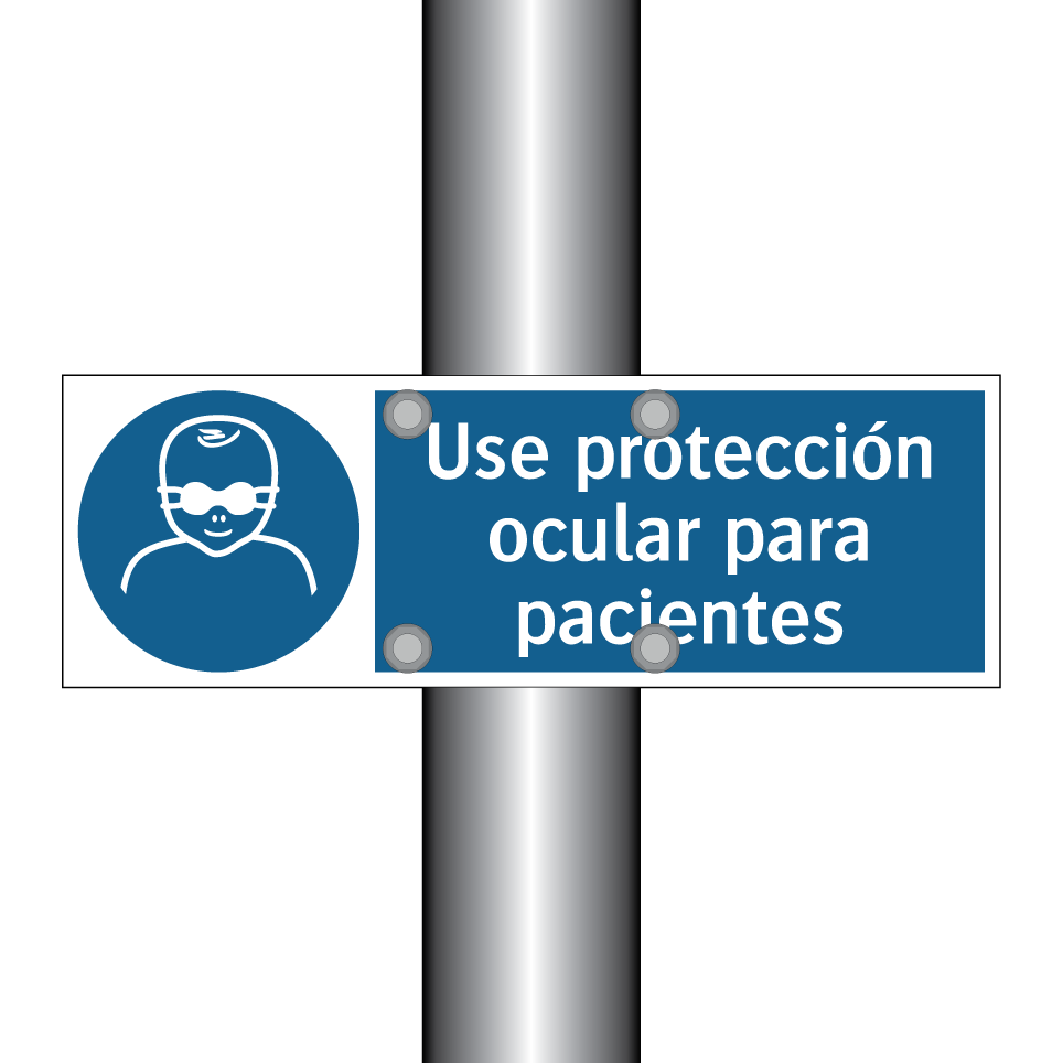 Use protección ocular para pacientes