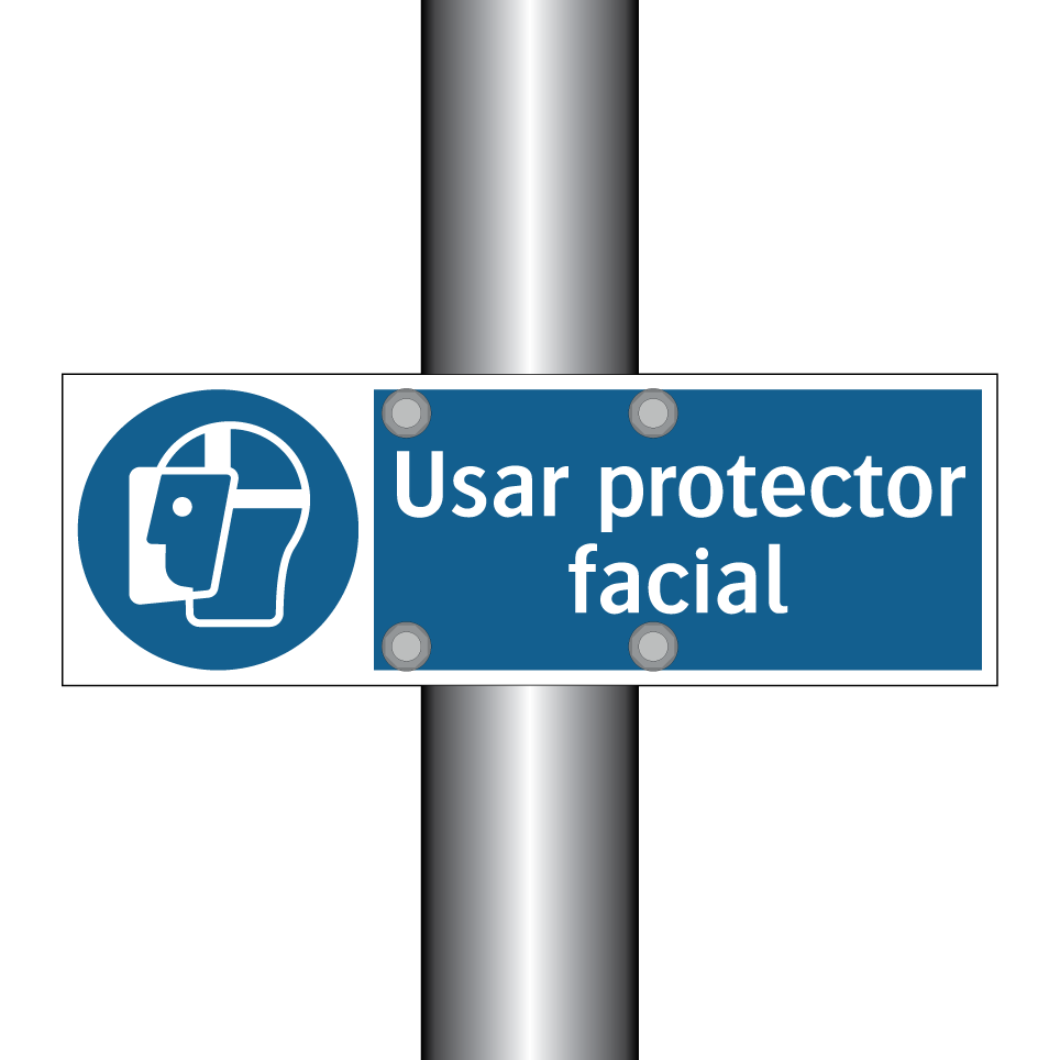 Usar protector facial