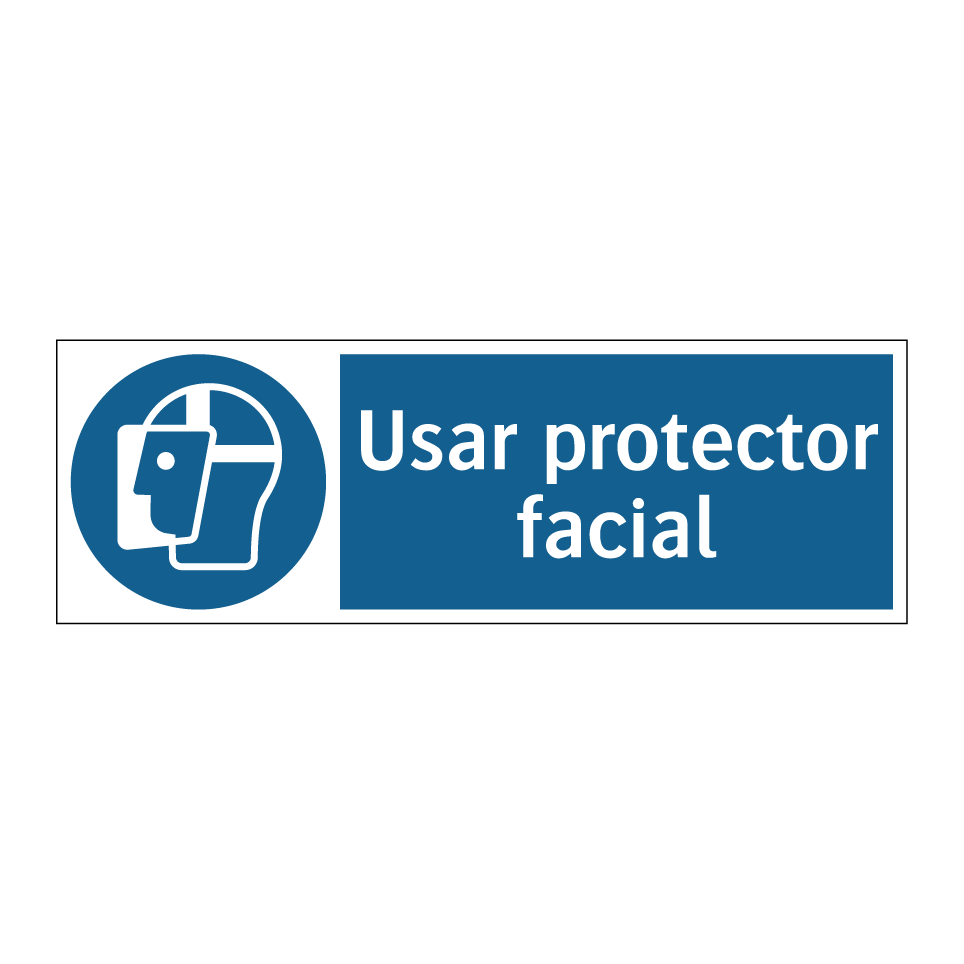 Usar protector facial