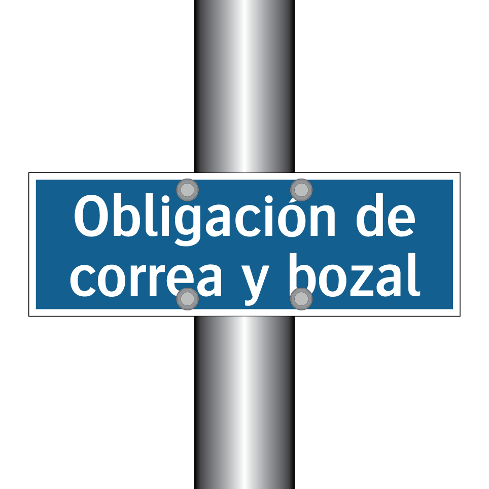 Obligación de correa y bozal