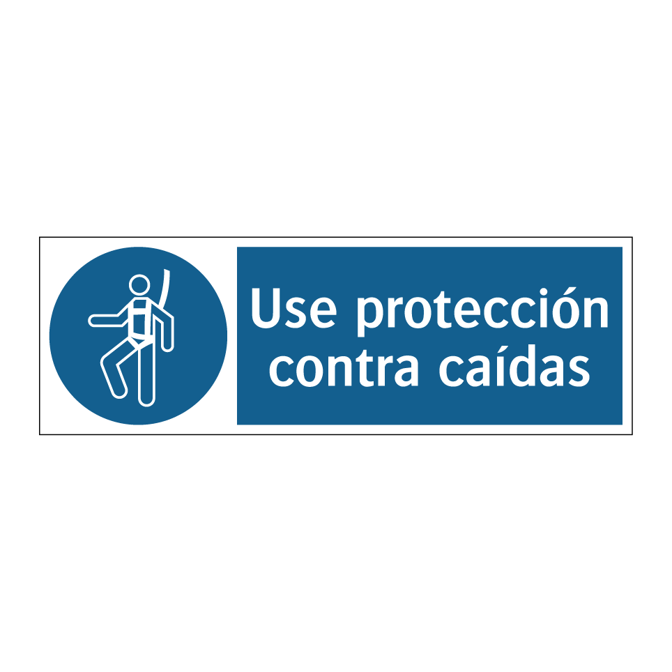 Use protección contra caídas