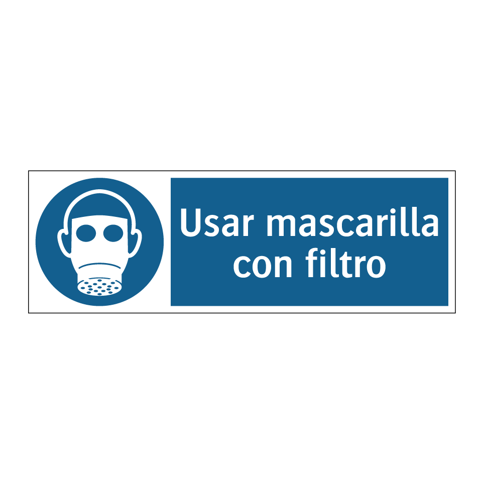 Usar mascarilla con filtro