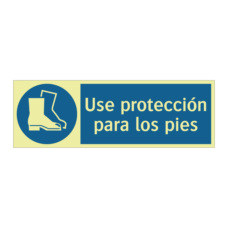 Use protección para los pies