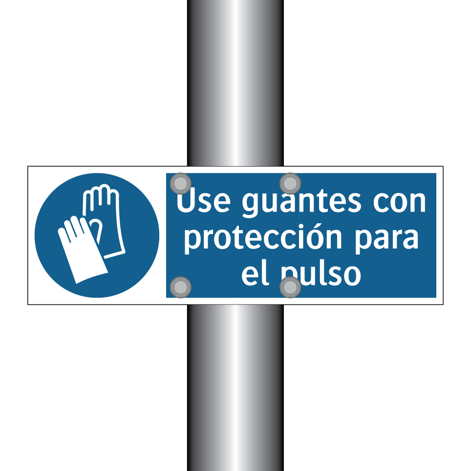 Use guantes con protección para el pulso
