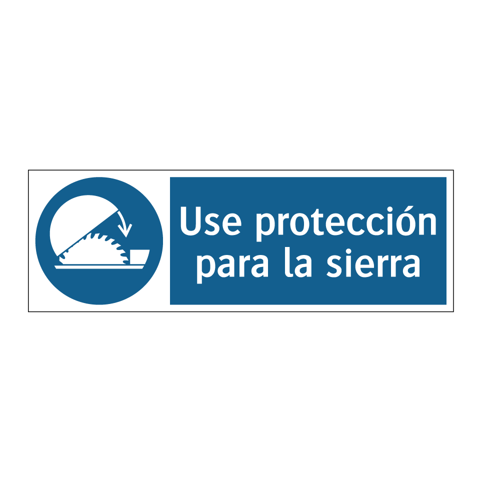 Use protección para la sierra