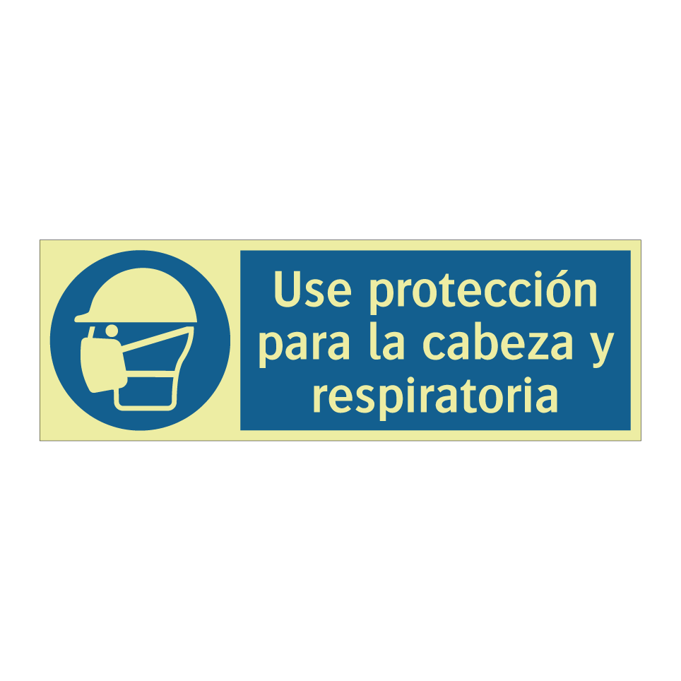 Use protección para la cabeza y respiratoria