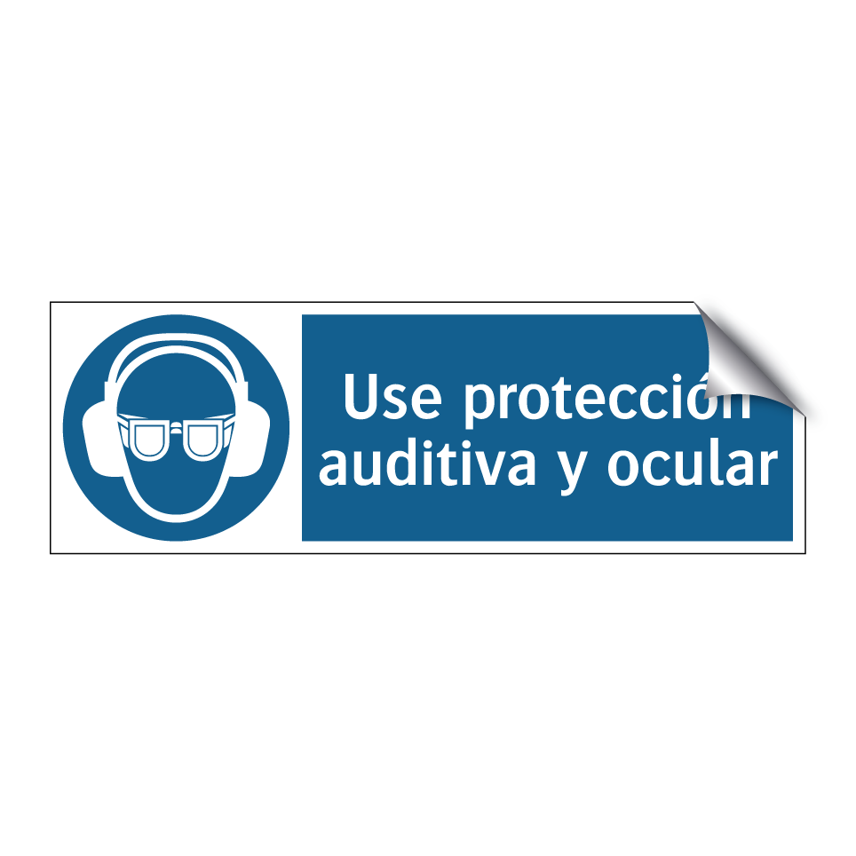 Use protección auditiva y ocular