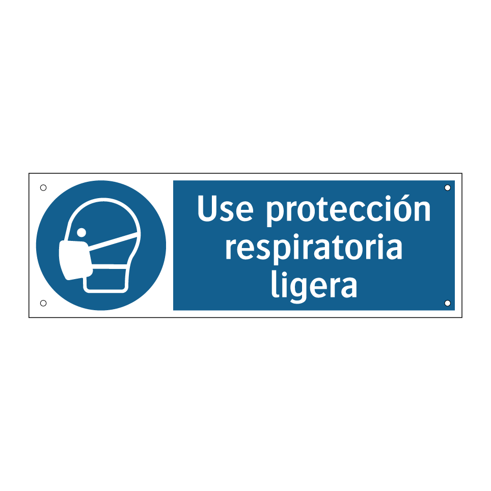 Use protección respiratoria ligera