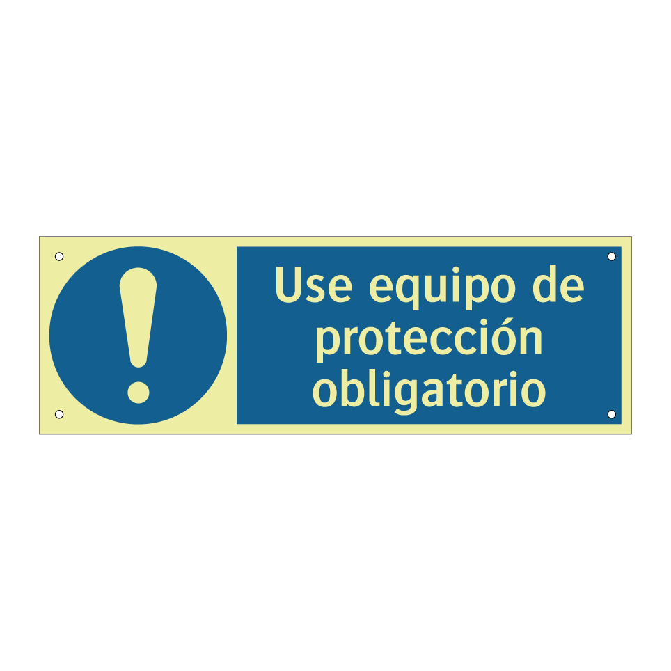 Use equipo de protección obligatorio