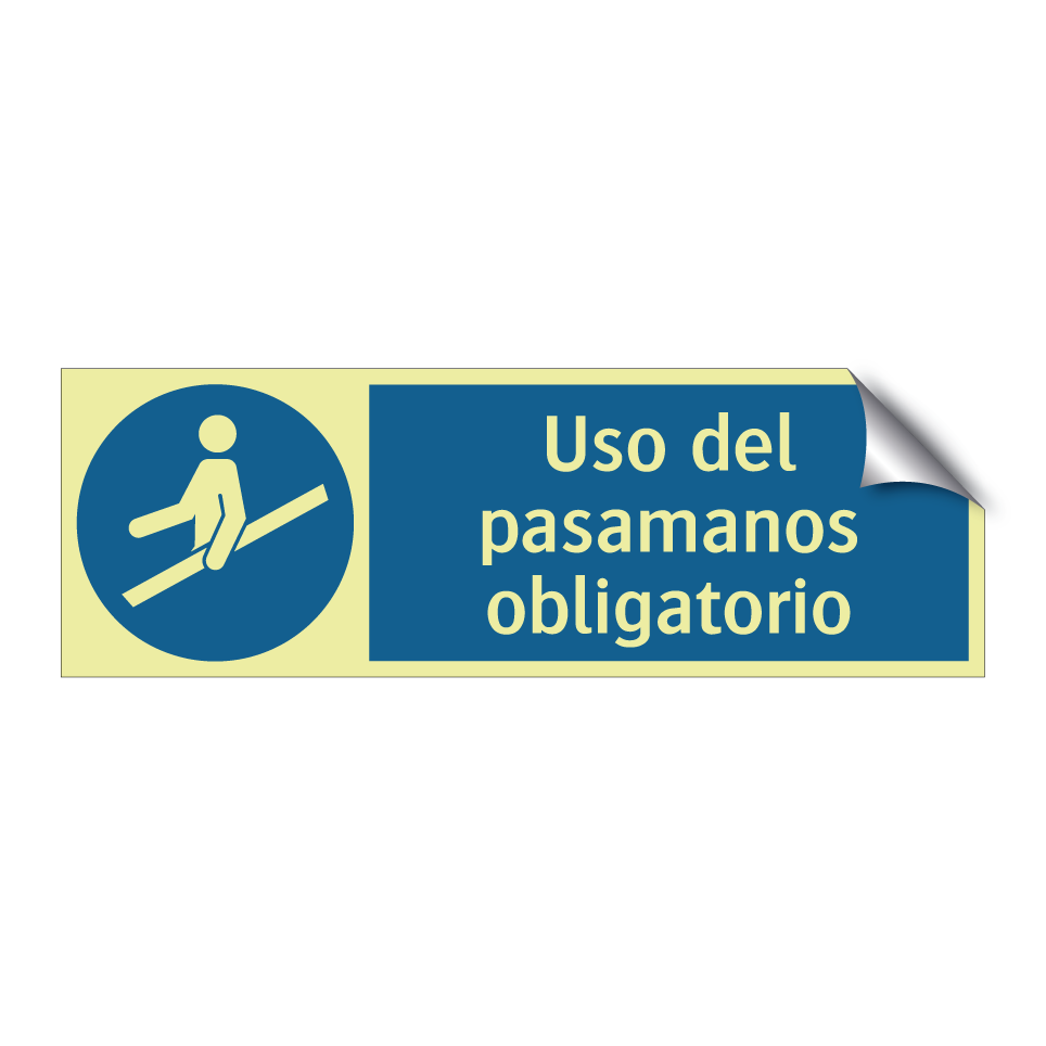 Uso del pasamanos obligatorio