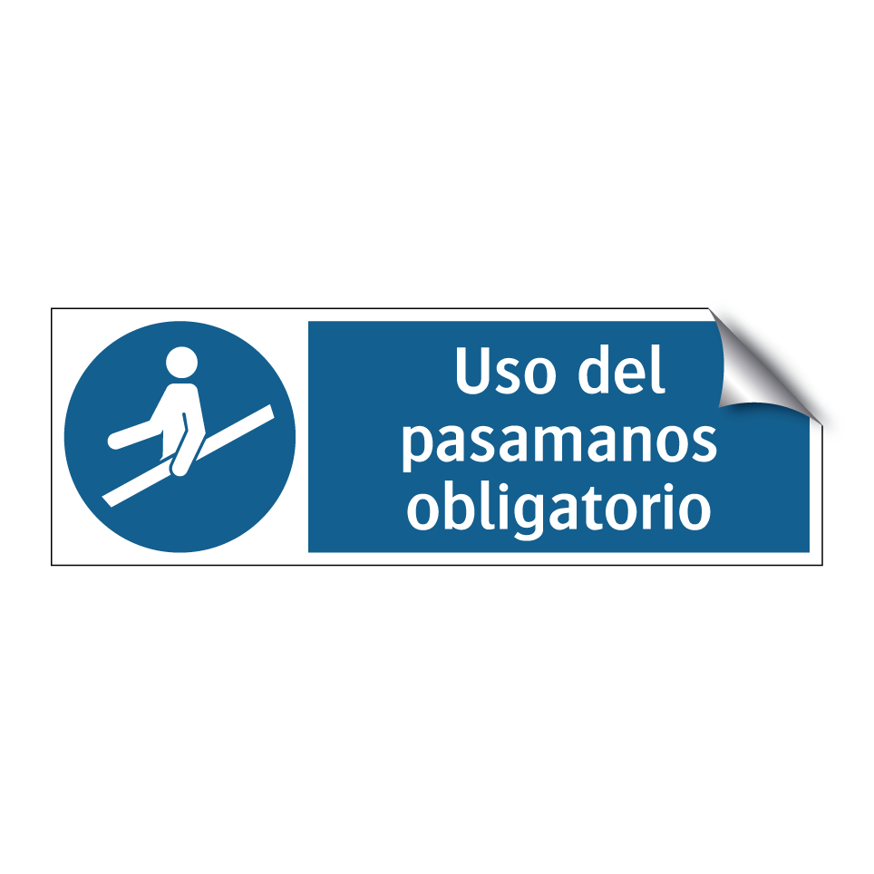 Uso del pasamanos obligatorio