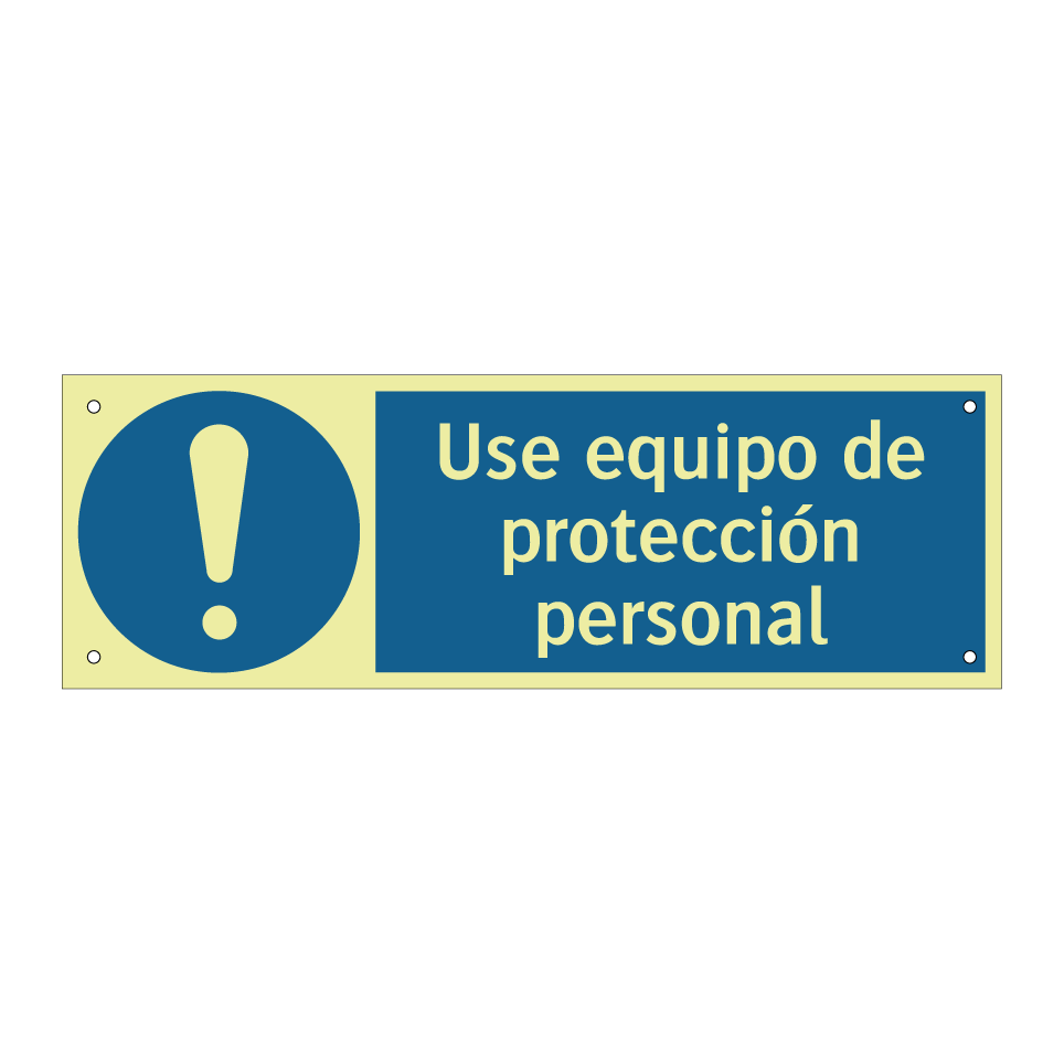 Use equipo de protección personal
