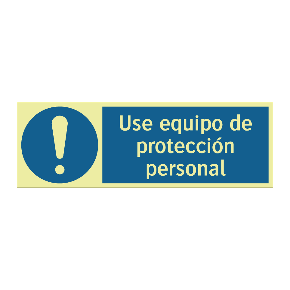 Use equipo de protección personal
