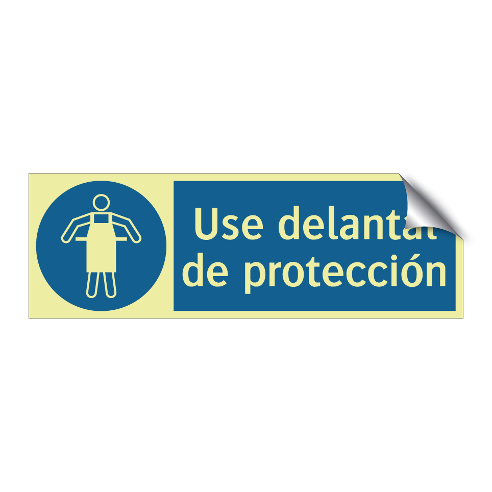Use delantal de protección
