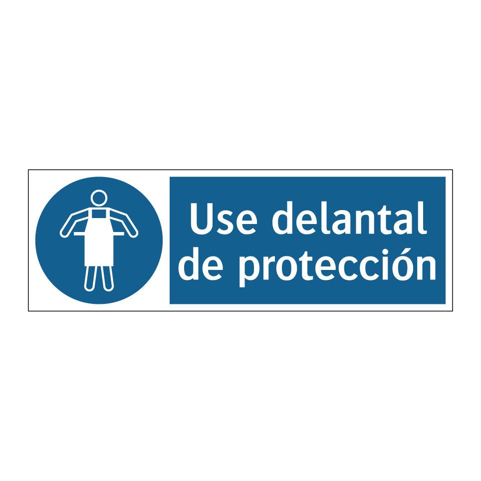 Use delantal de protección