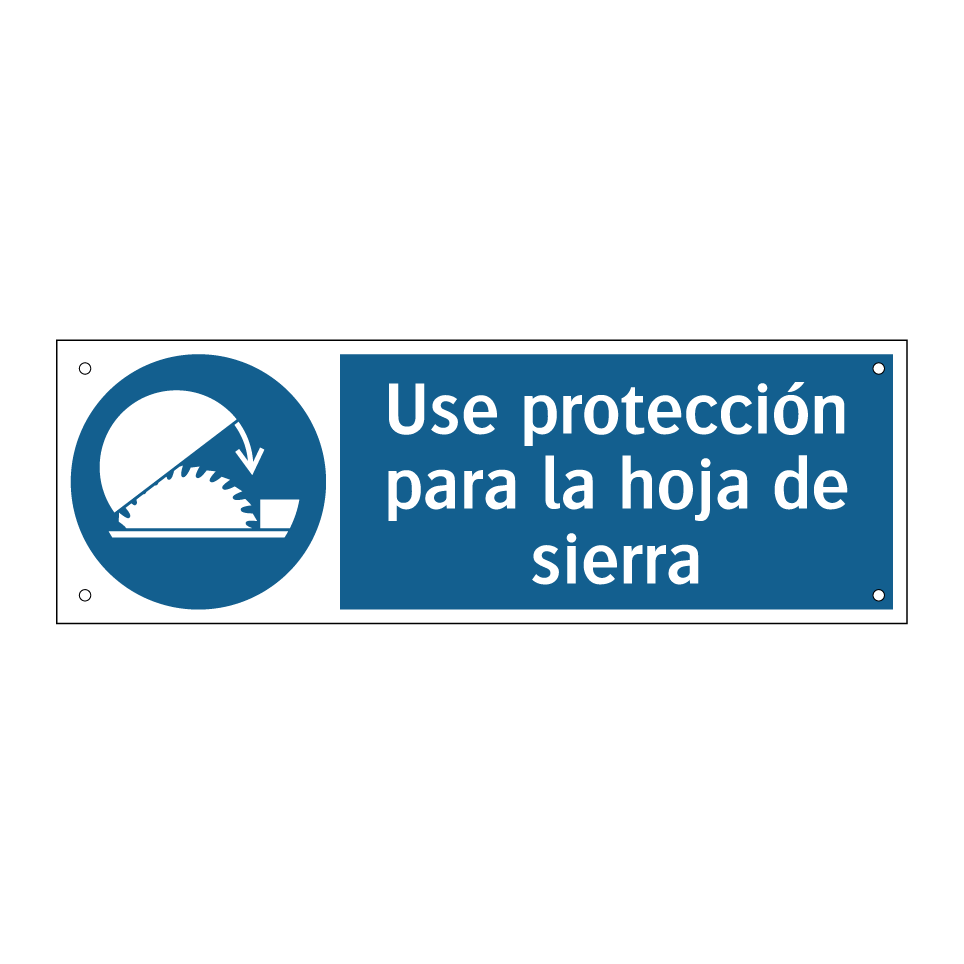 Use protección para la hoja de sierra