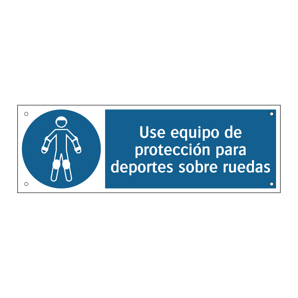 Use equipo de protección para deportes sobre ruedas