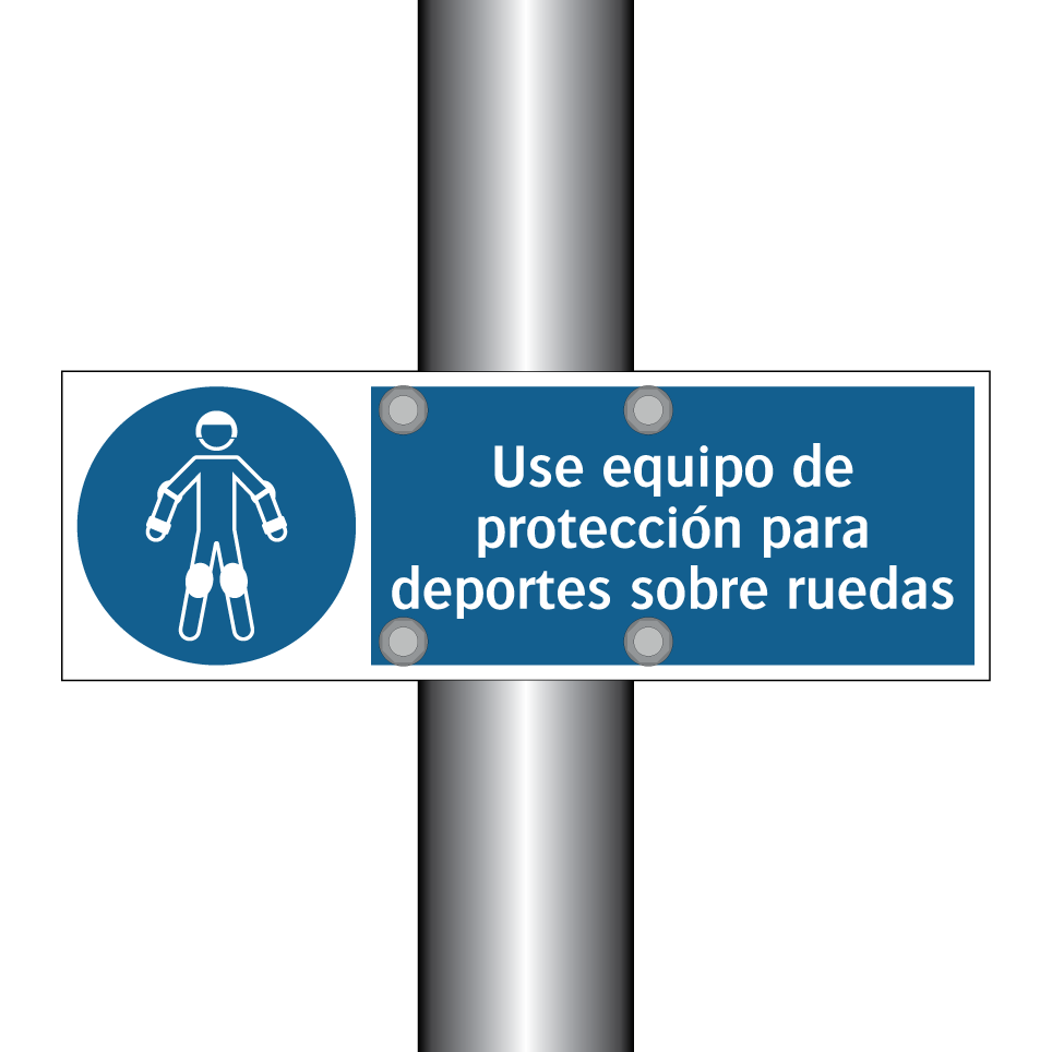 Use equipo de protección para deportes sobre ruedas