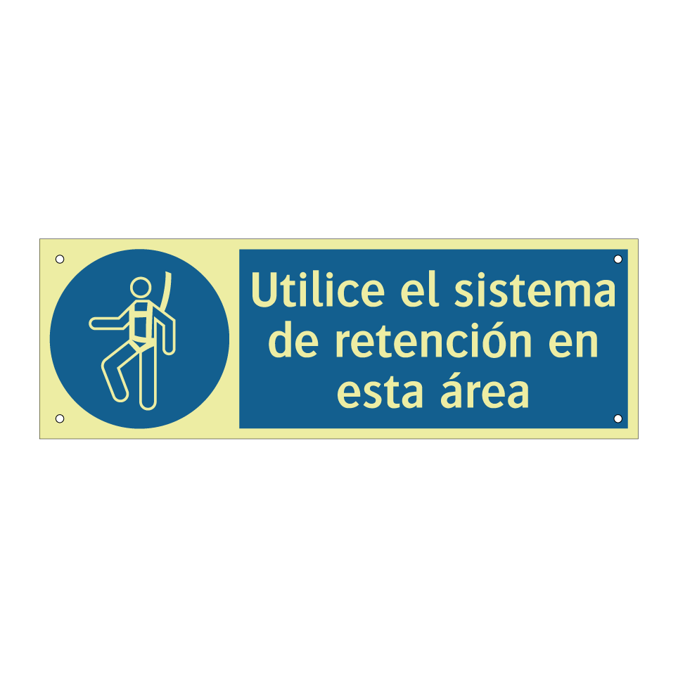 Utilice el sistema de retención en esta área