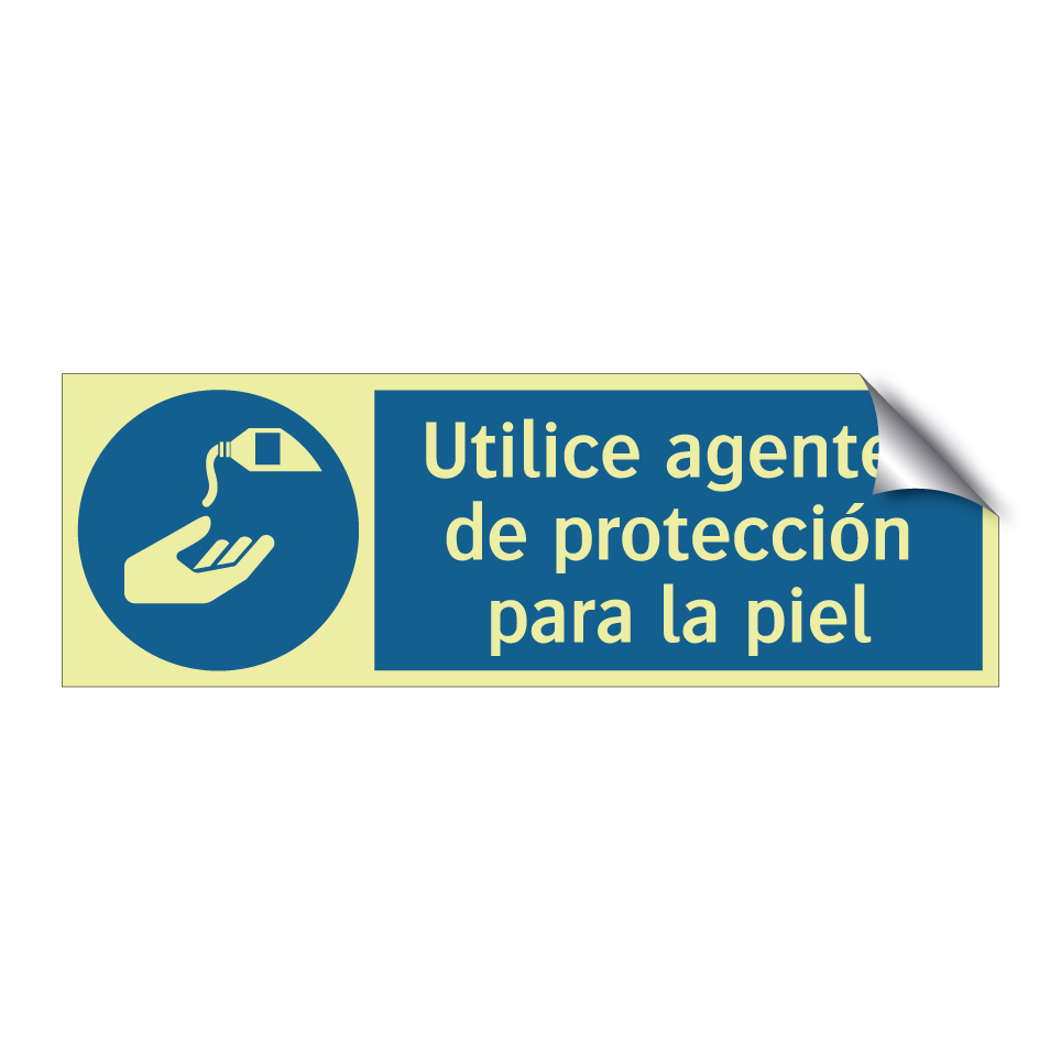 Utilice agentes de protección para la piel