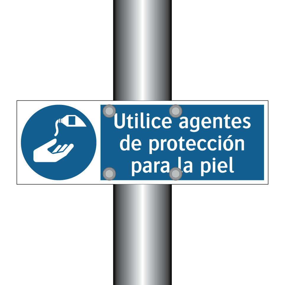 Utilice agentes de protección para la piel