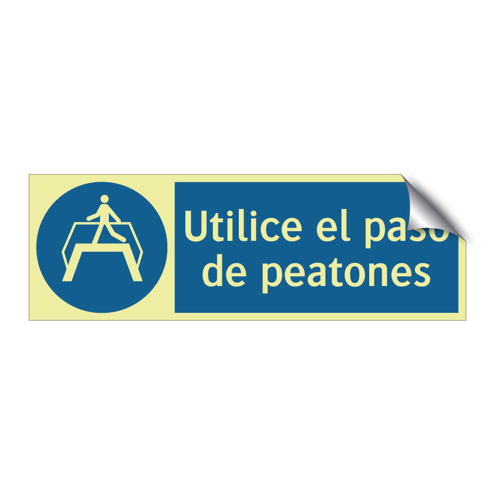 Utilice el paso de peatones