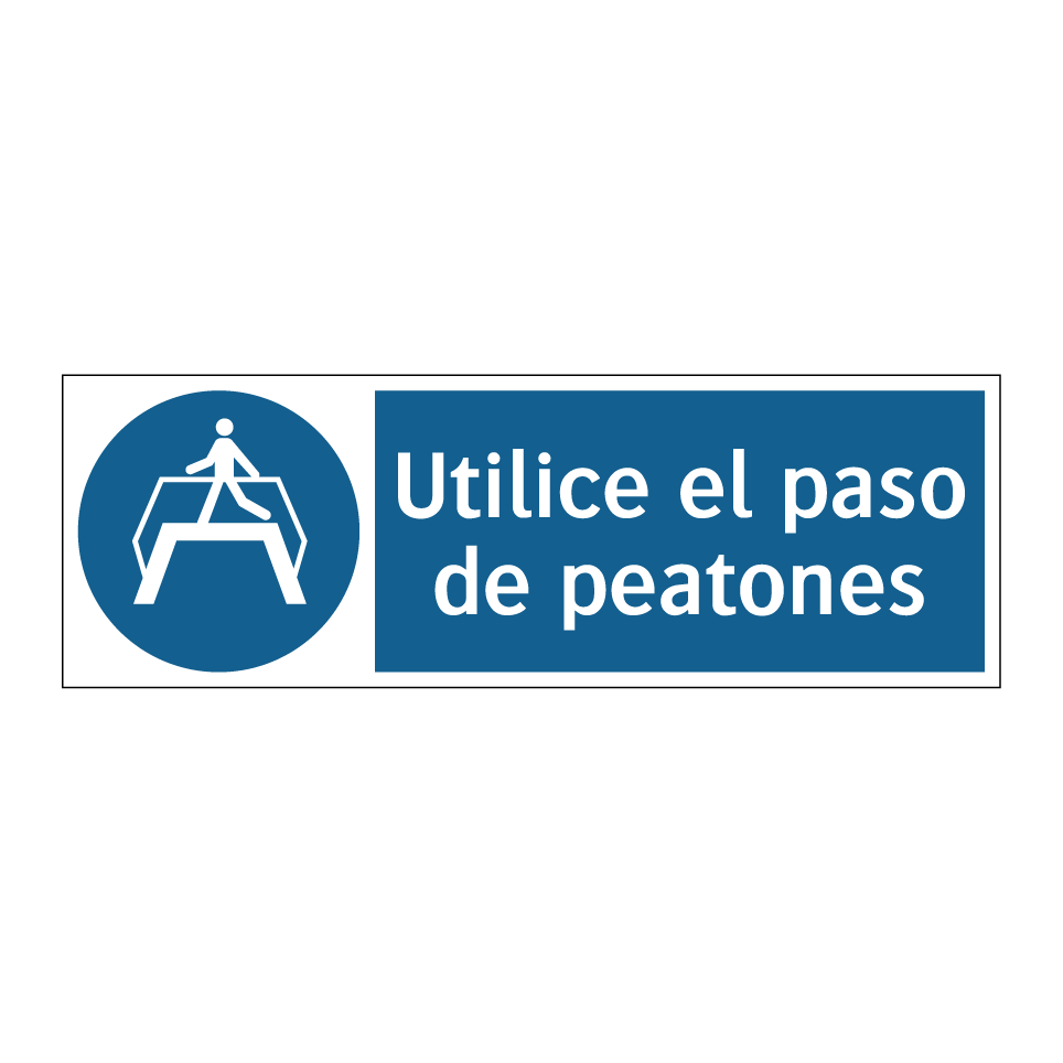 Utilice el paso de peatones