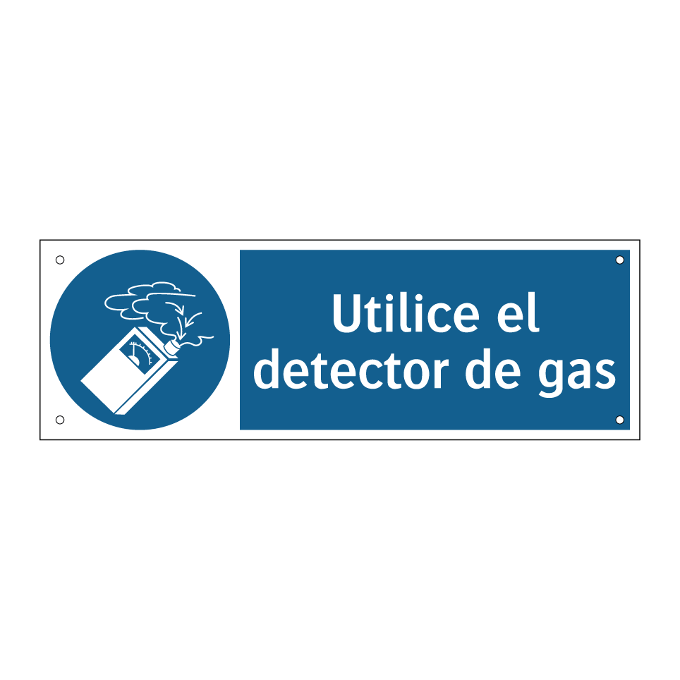 Utilice el detector de gas