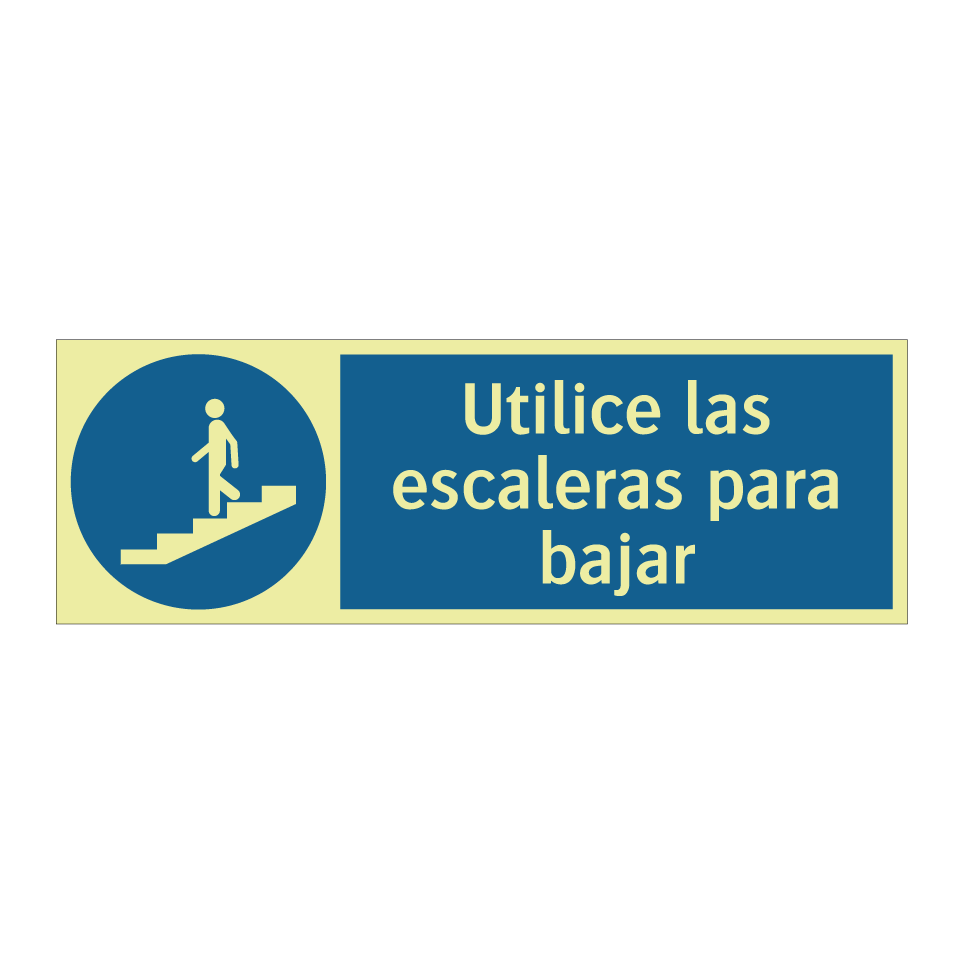 Utilice las escaleras para bajar