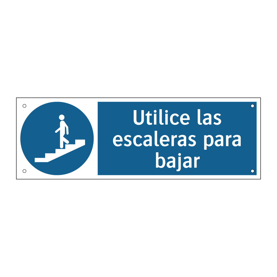 Utilice las escaleras para bajar