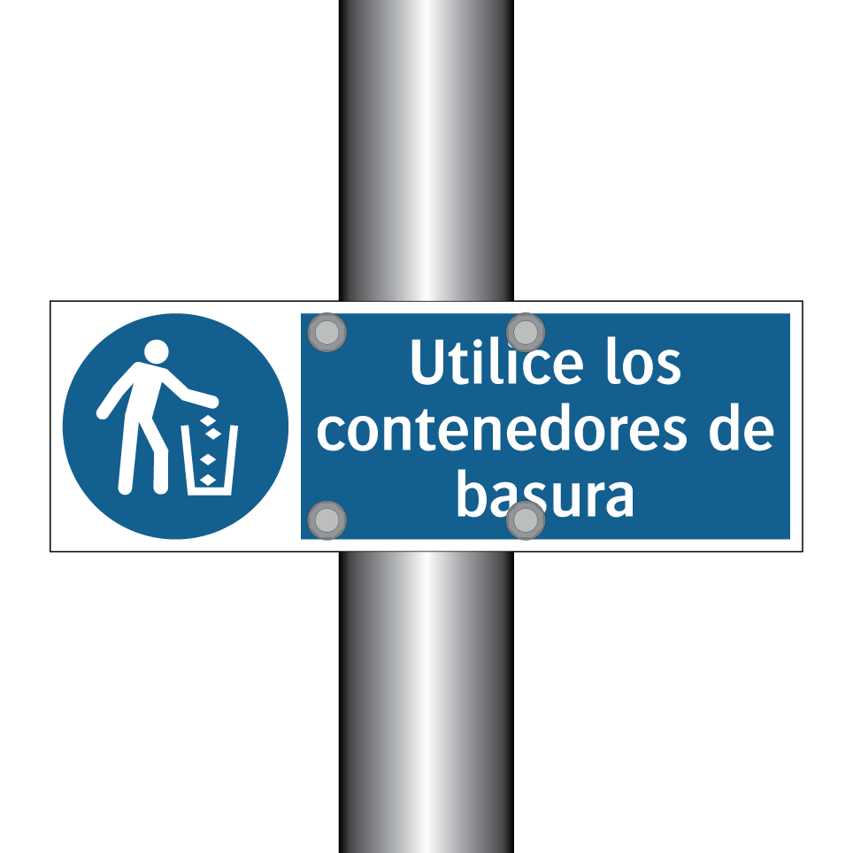 Utilice los contenedores de basura