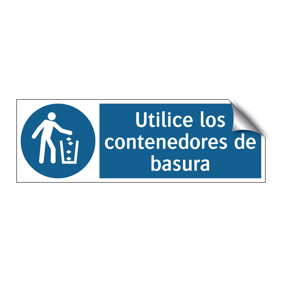 Utilice los contenedores de basura