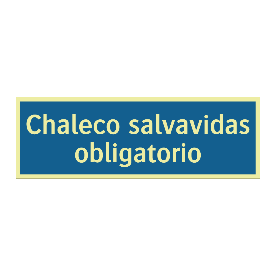 Chaleco salvavidas obligatorio