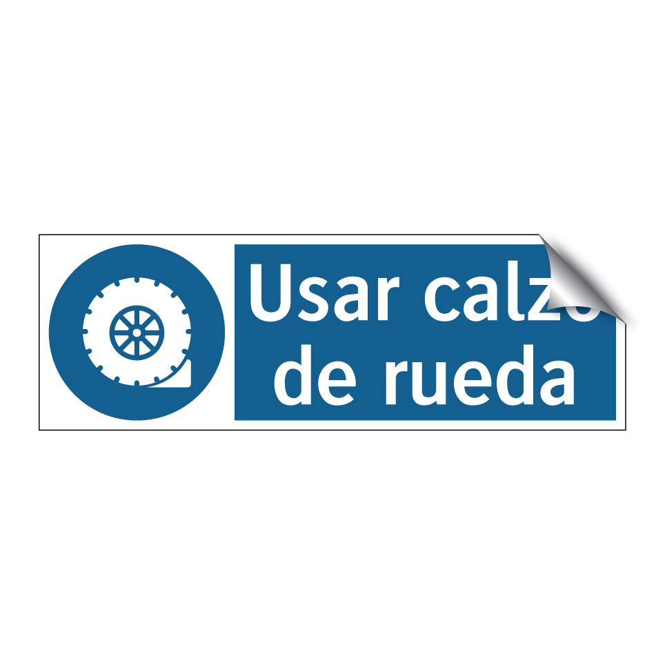 Usar calzo de rueda