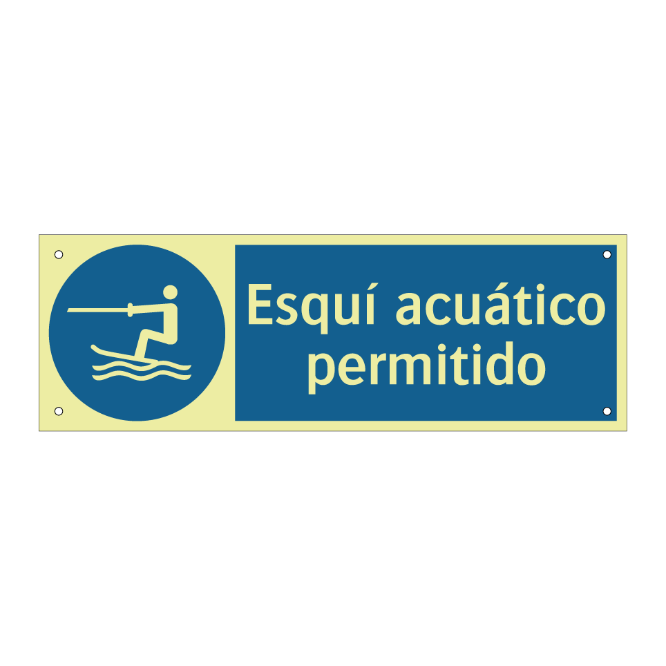 Esquí acuático permitido