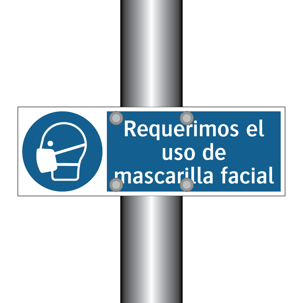 Requerimos el uso de mascarilla facial