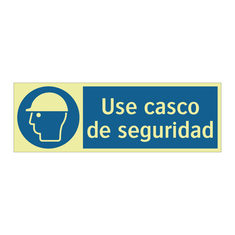 Use casco de seguridad