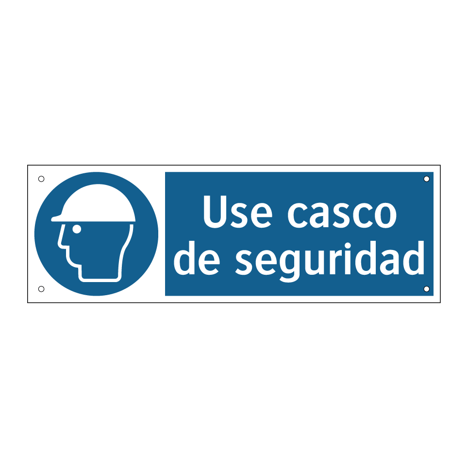Use casco de seguridad