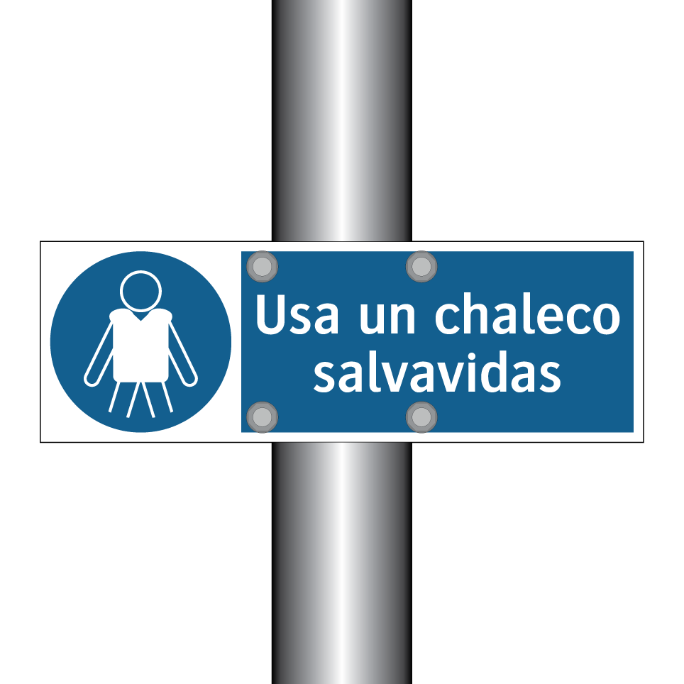 Usa un chaleco salvavidas
