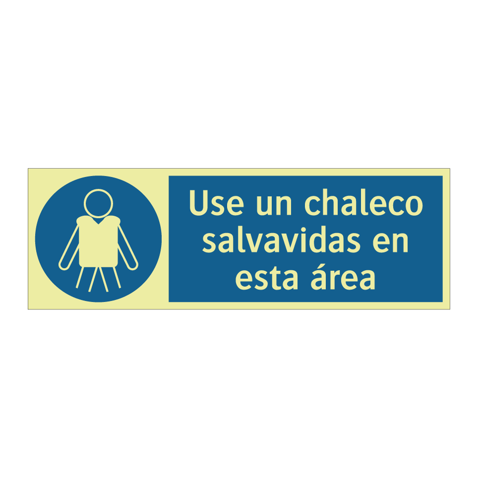 Use un chaleco salvavidas en esta área