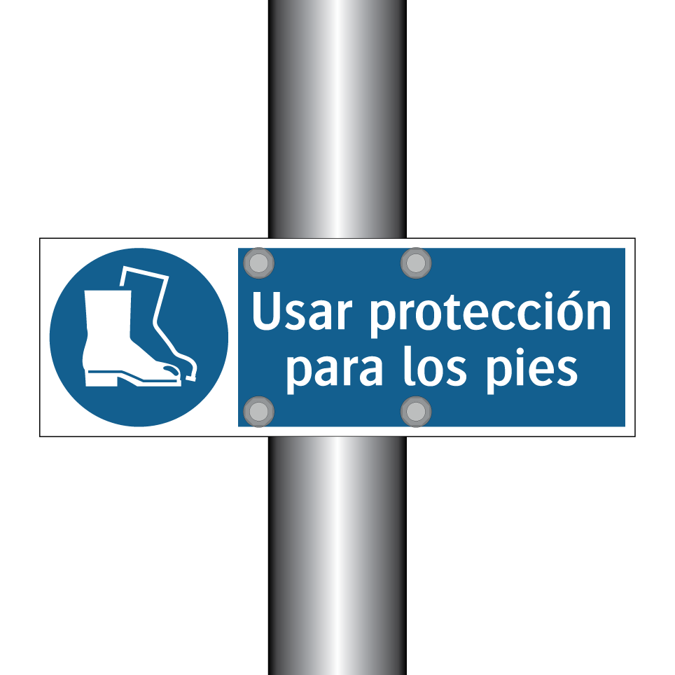 Usar protección para los pies