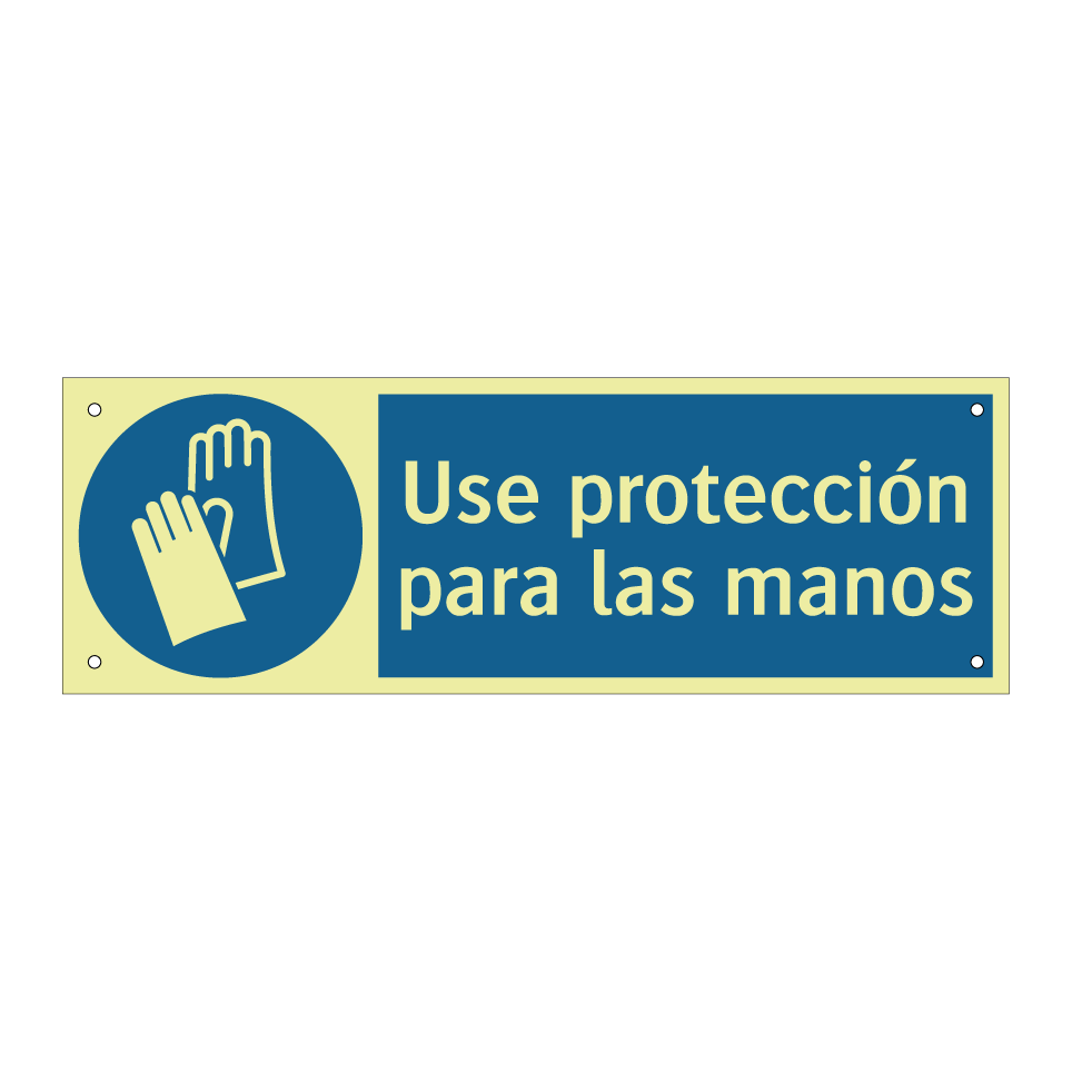 Use protección para las manos