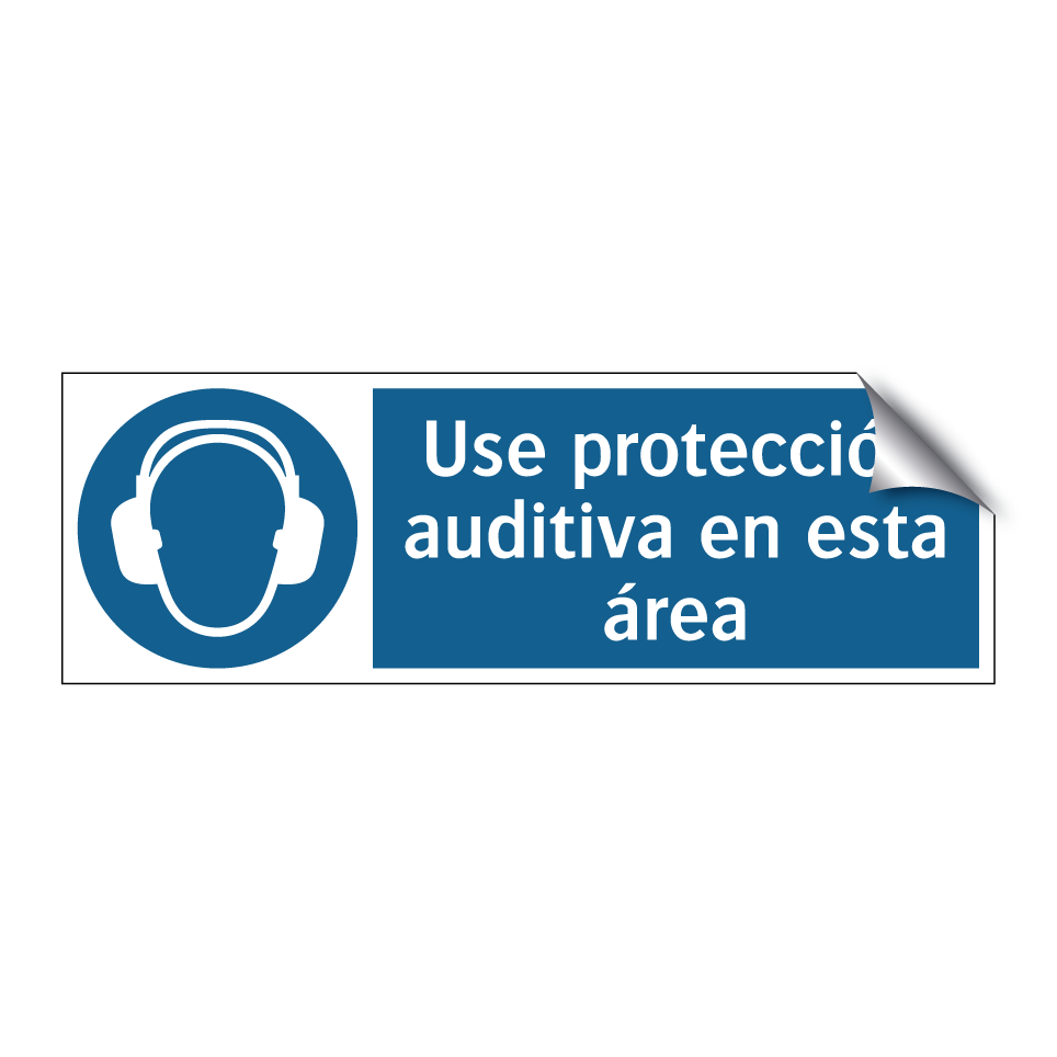 Use protección auditiva en esta área