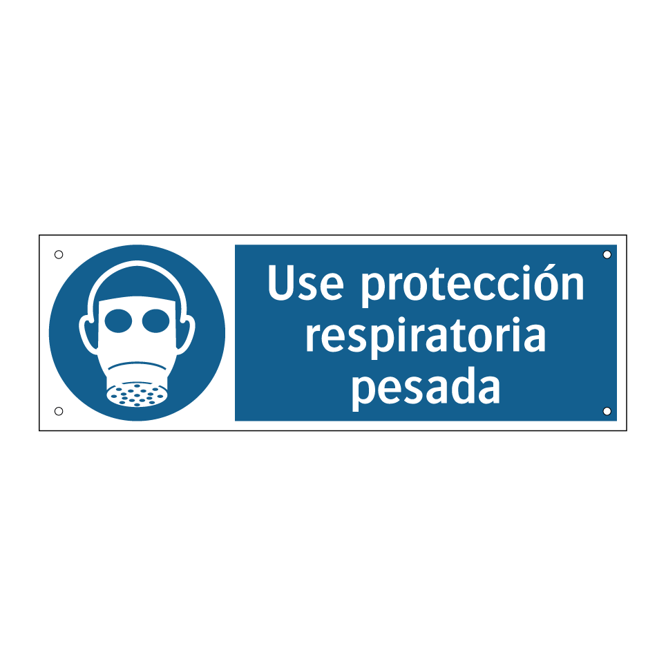 Use protección respiratoria pesada