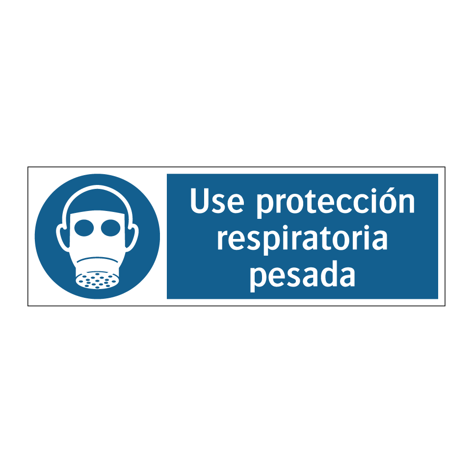 Use protección respiratoria pesada