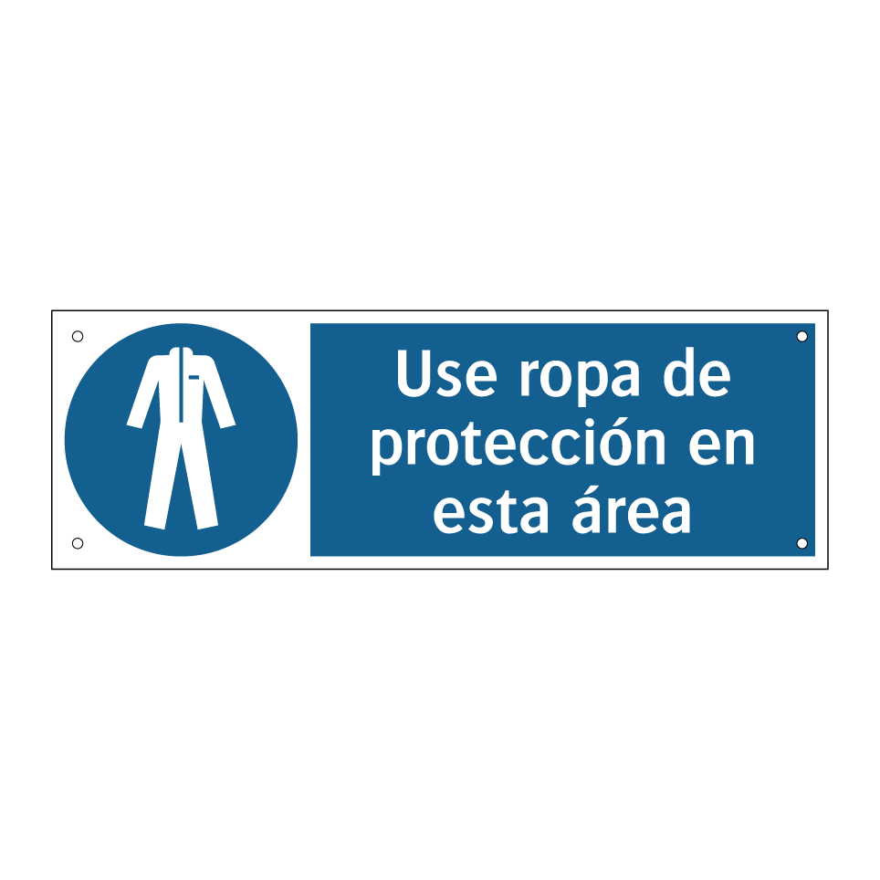 Use ropa de protección en esta área